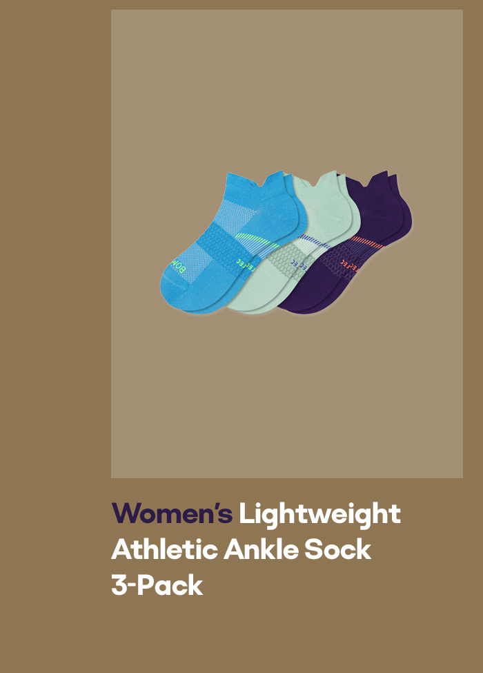 Women's Lightweight Athletic Ankle Sock 3-Pack